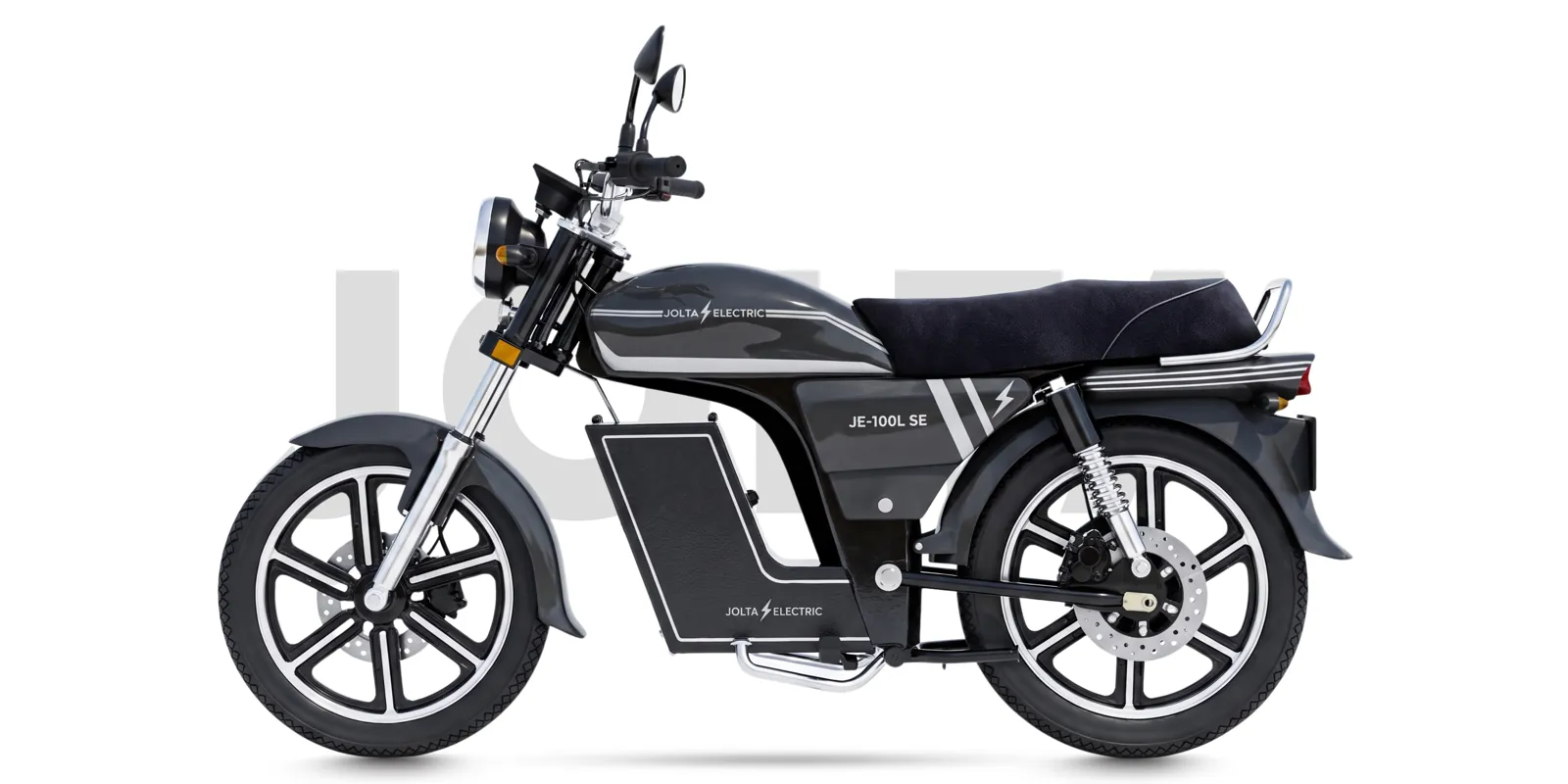 JE-100L SE Apex electric motorcycle, side view