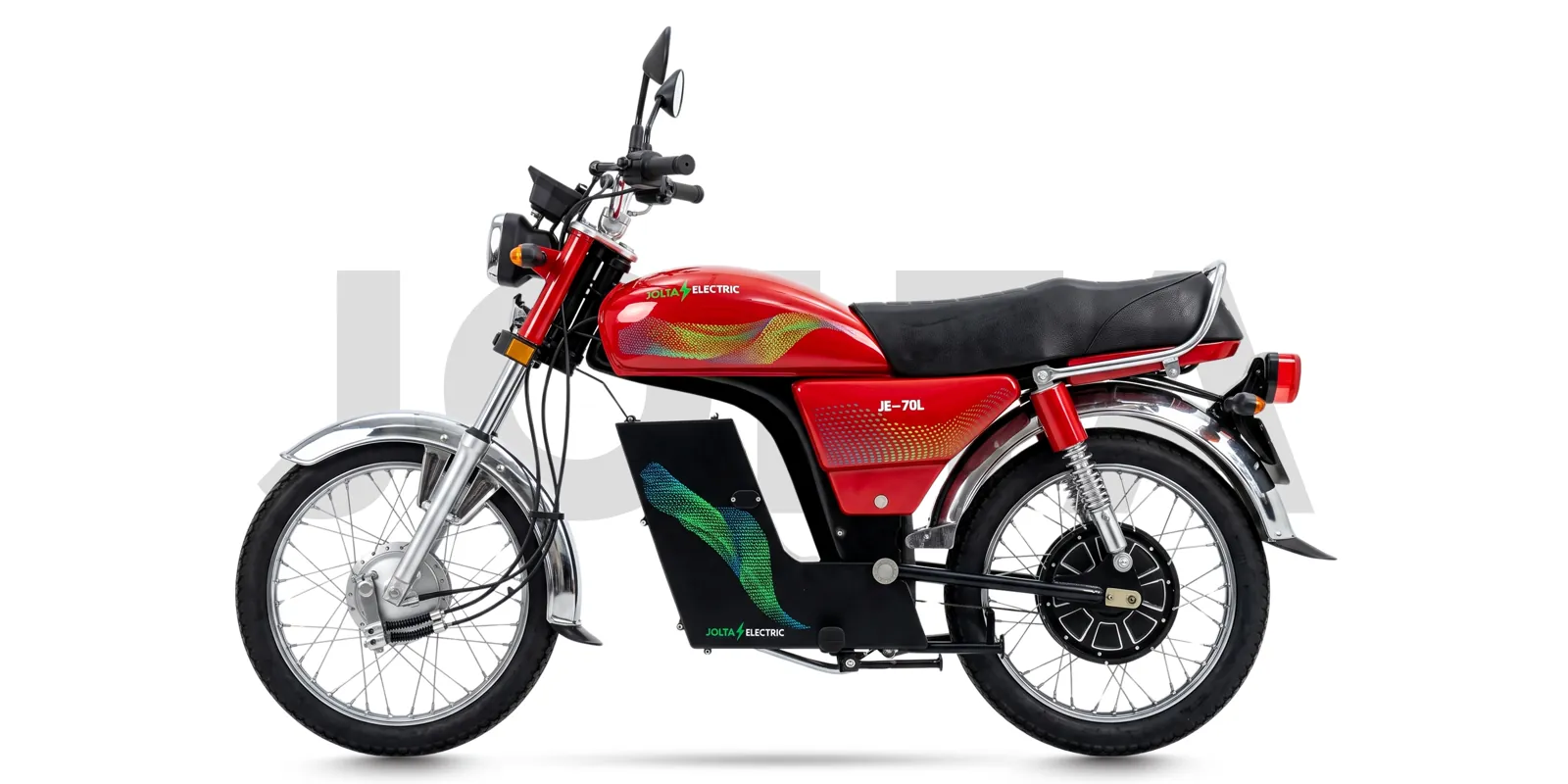 JE-70L Fury electric motorcycle, side view