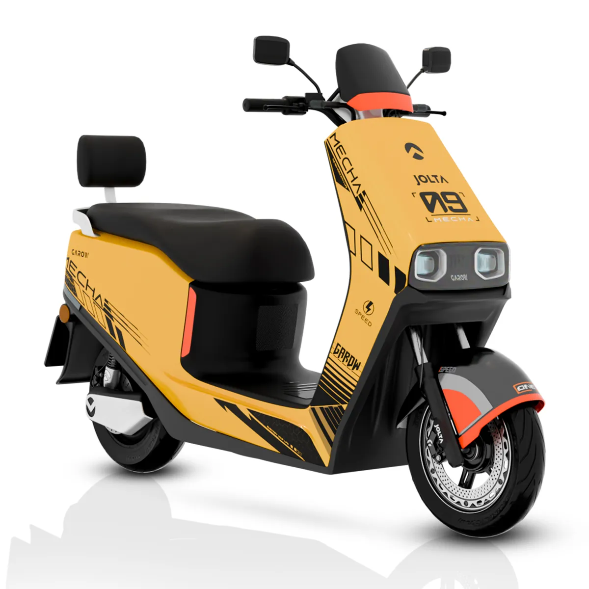Mecha electric scooty, three-quarter