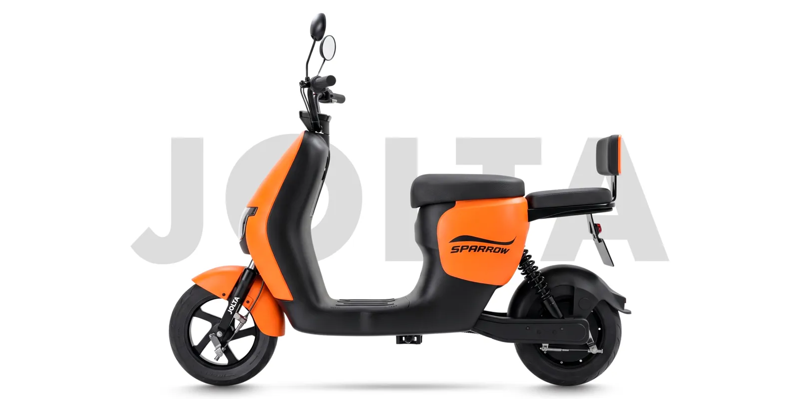Sparrow electric scooty, side view