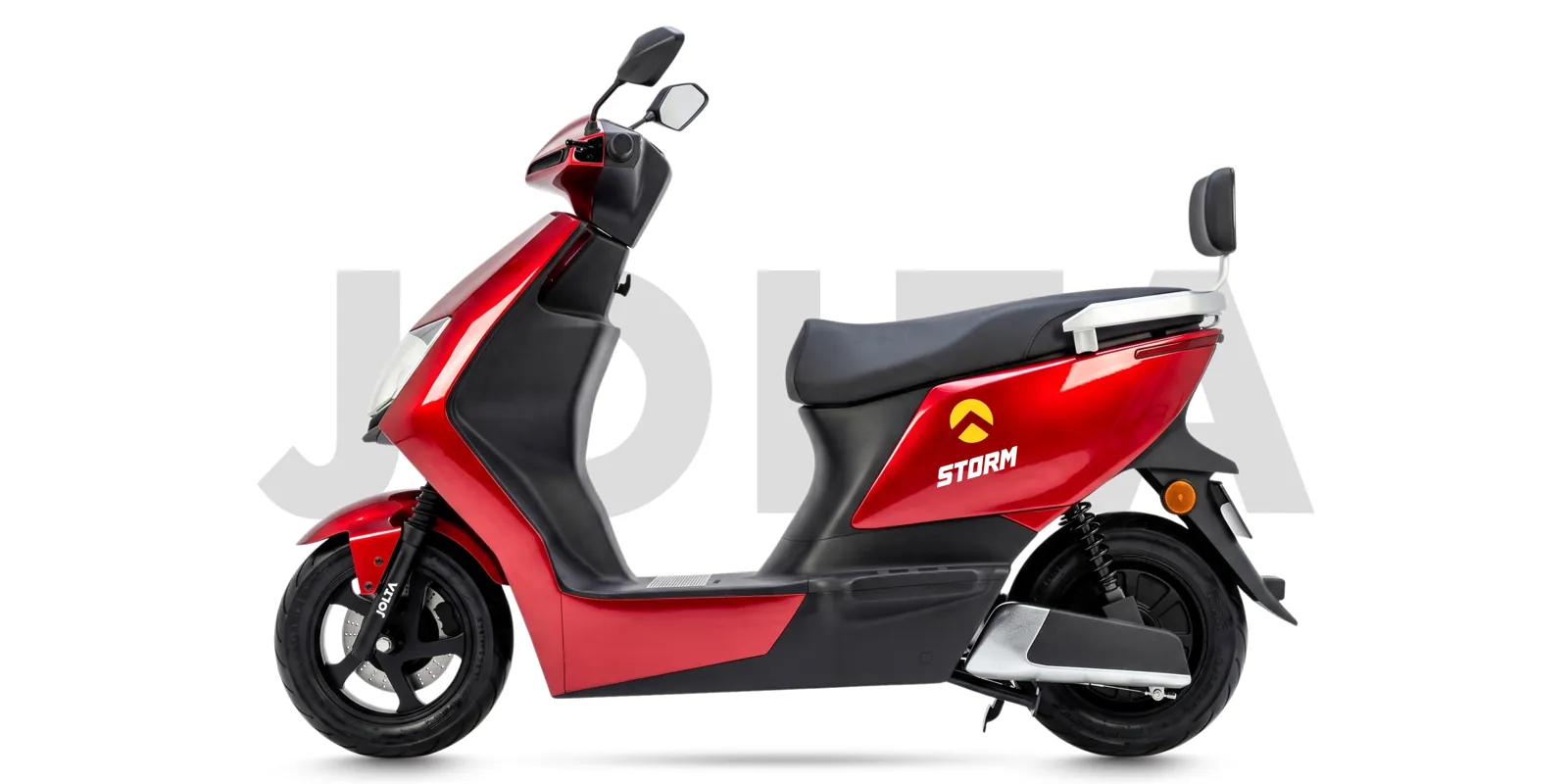 Storm electric scooty, side view