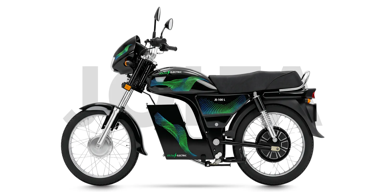 JE-100L Thunder electric motorcycle, side view