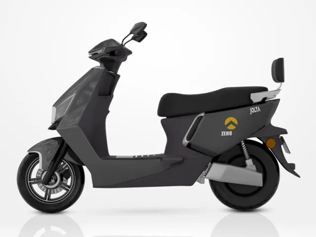 Zeno electric scooty, black, side view