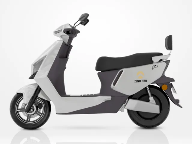 Zeno Pro electric scooty, white, side view