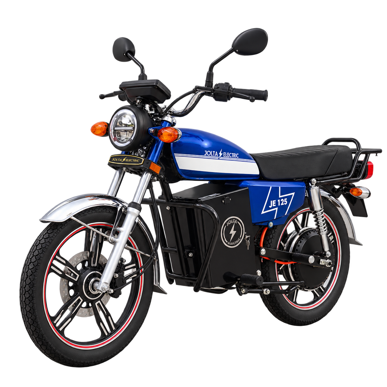 Jolta JE-125L electric motorcycle in blue