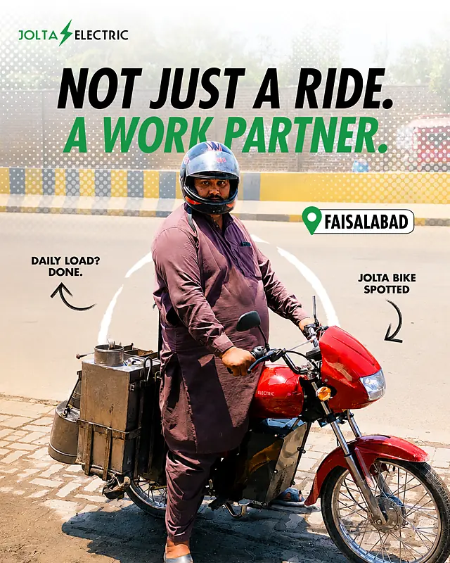 Jolta post: Not just a ride. A work partner.