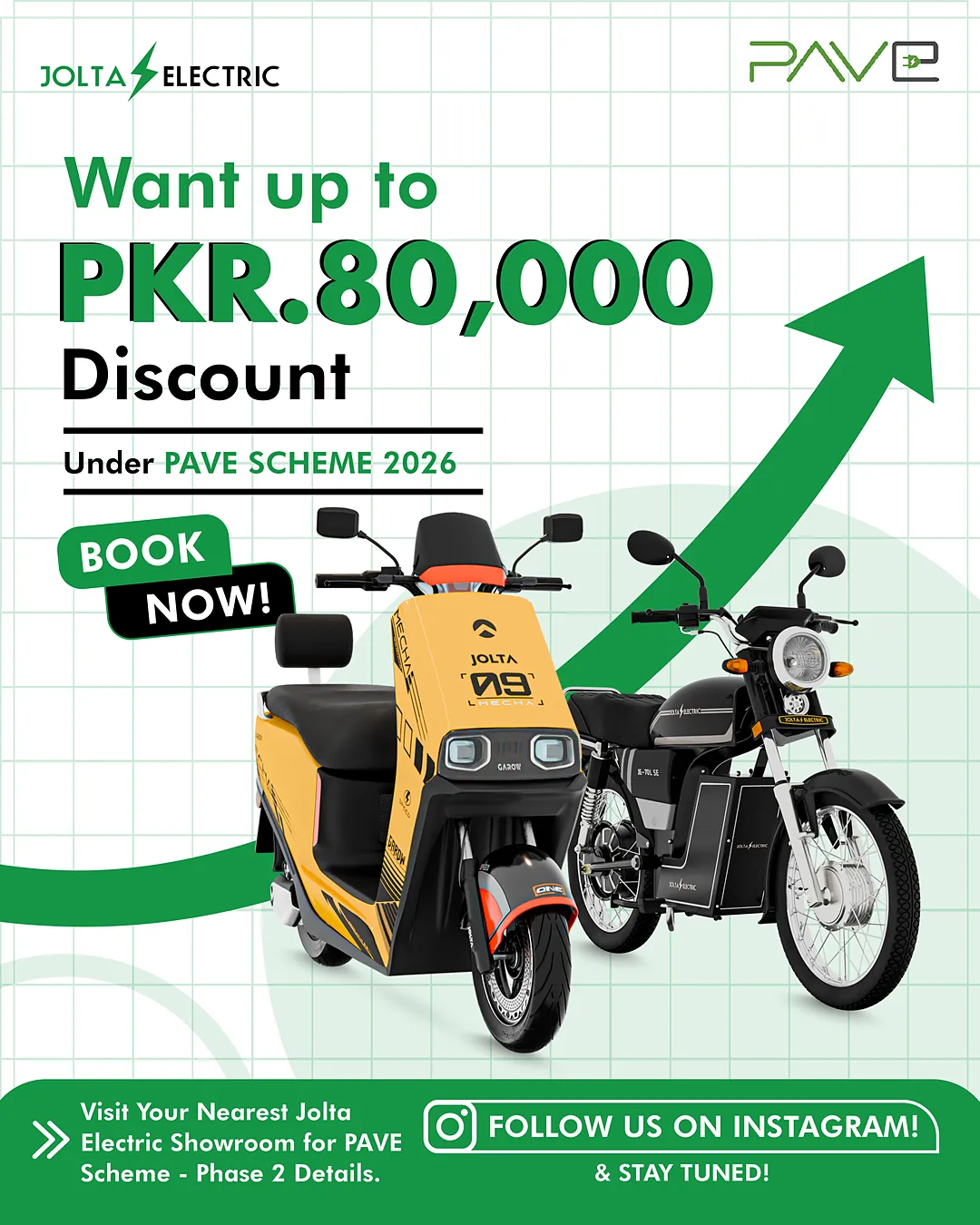 Jolta post: want up to PKR 80,000 discount under PAVE Scheme 2026